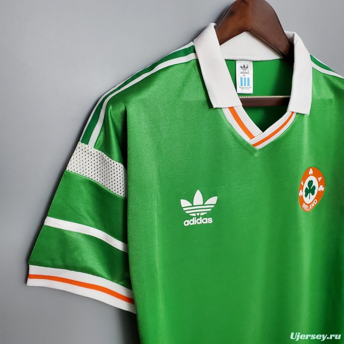 Retro 1988 Ireland home Soccer Jersey