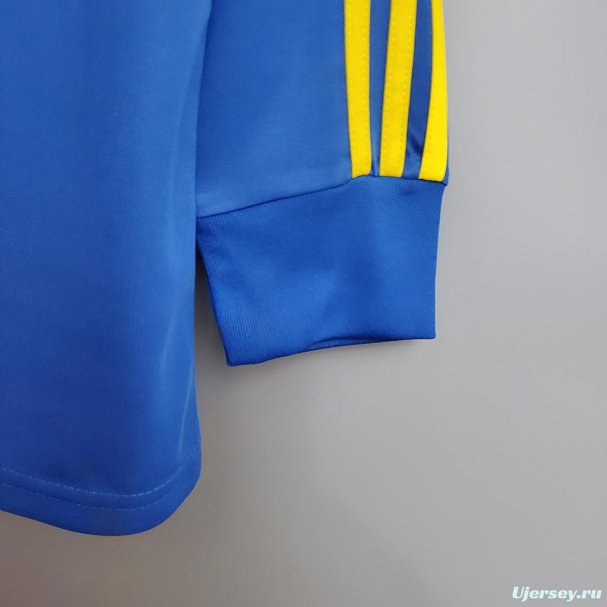 Retro Long sleeve 1981 Boca Juniors home Soccer Jersey