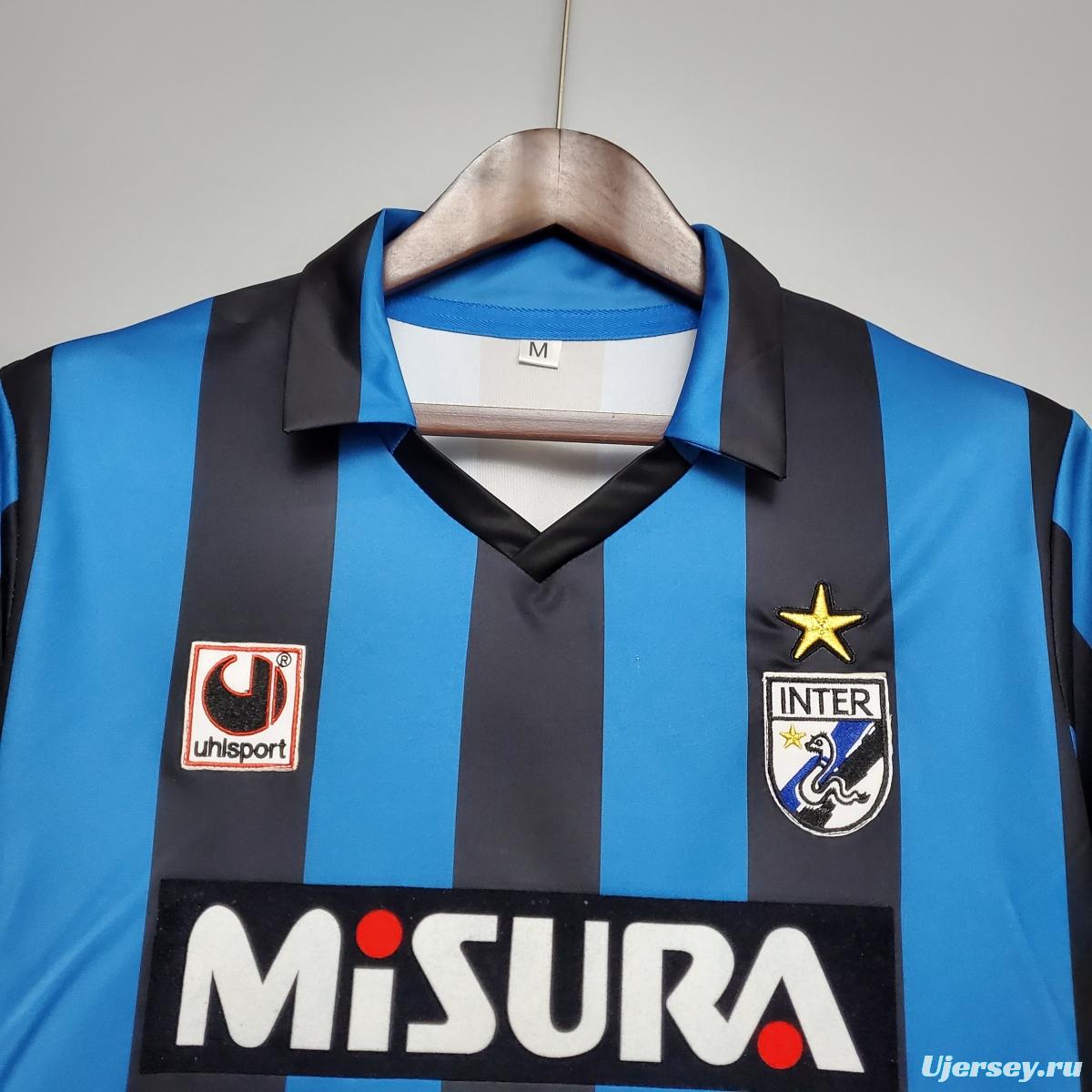 Retro 88/90 Inter Milan home Soccer Jersey