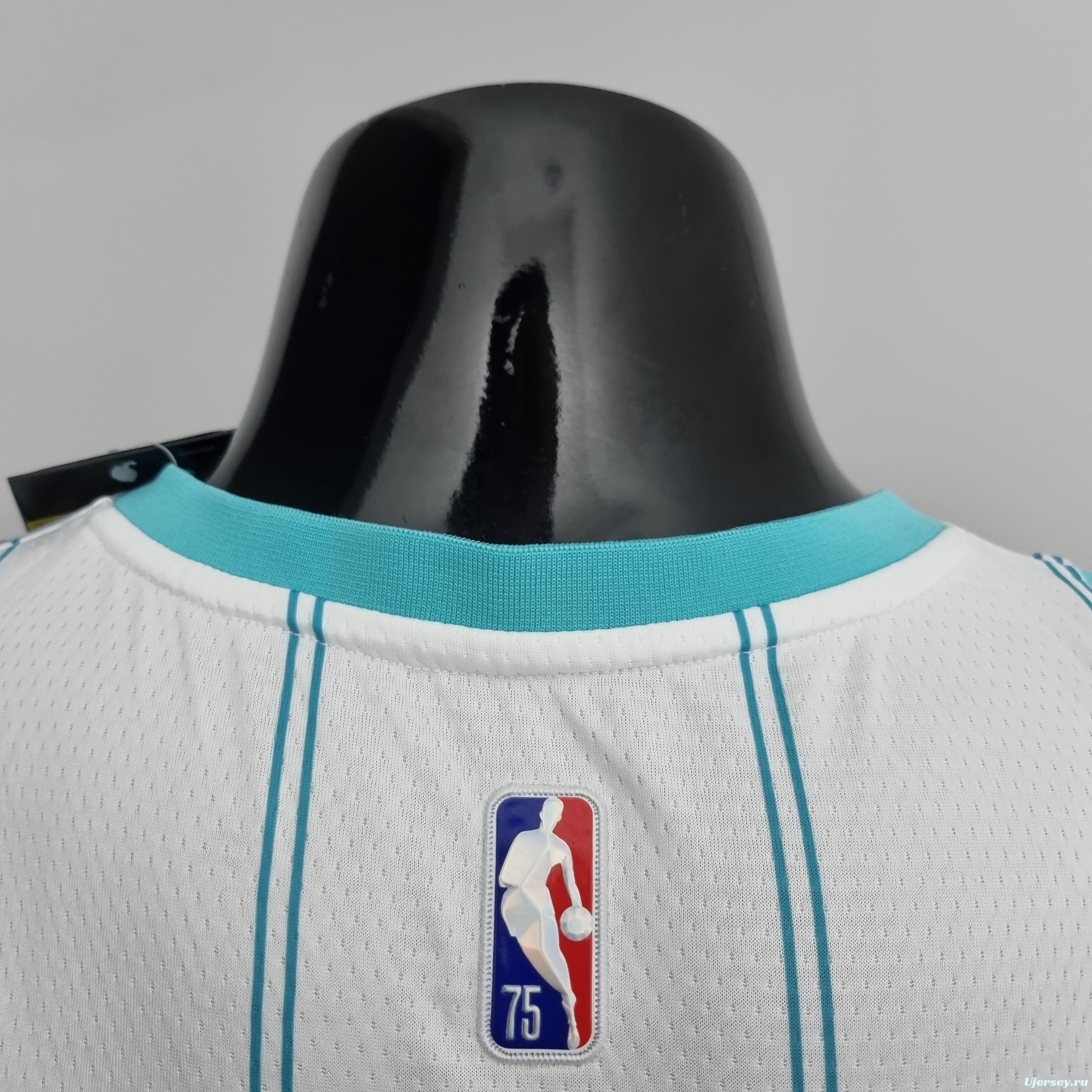 75th Anniversary Oubre #12 Charlotte Hornets White NBA Jersey