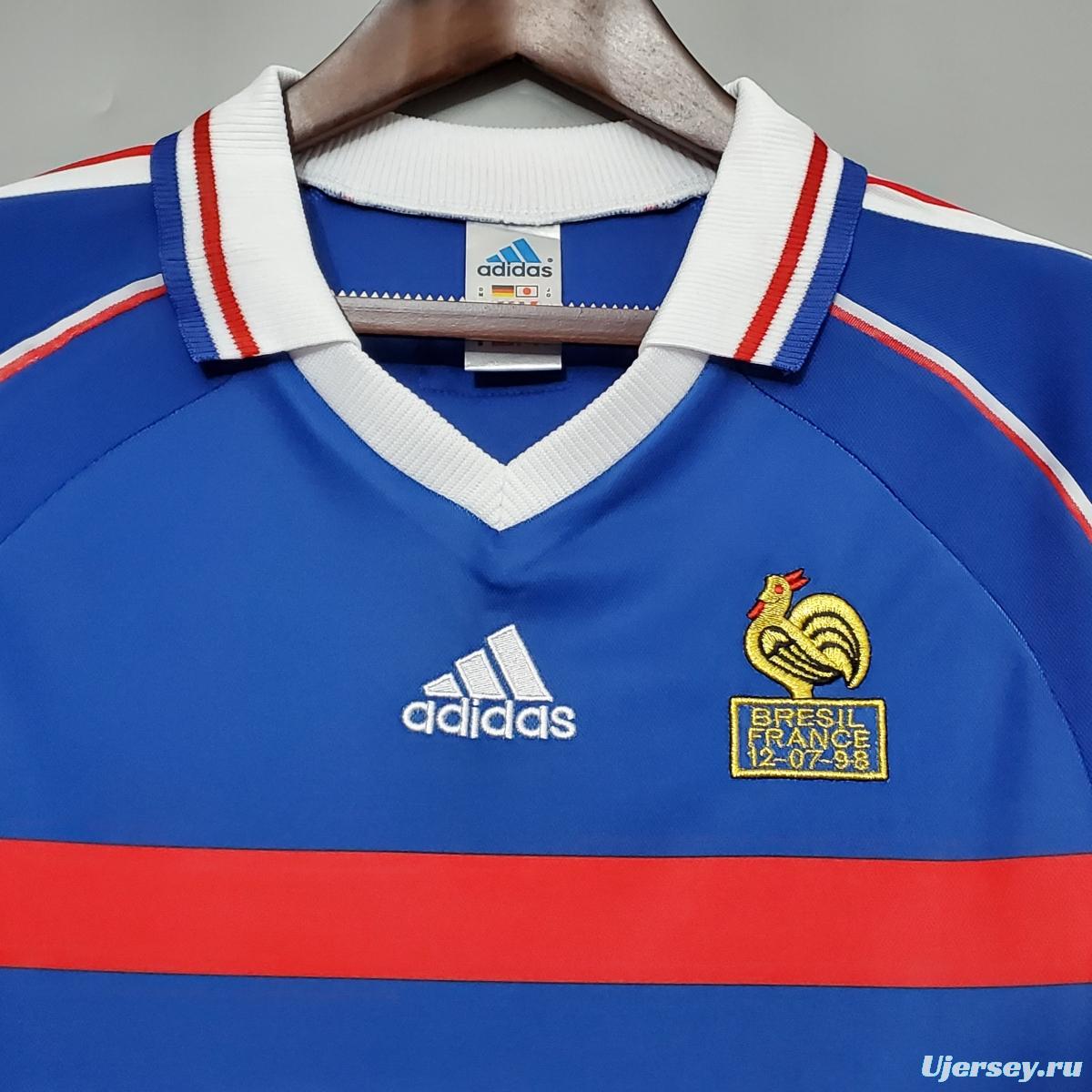 Retro 1998 France home Soccer Jersey