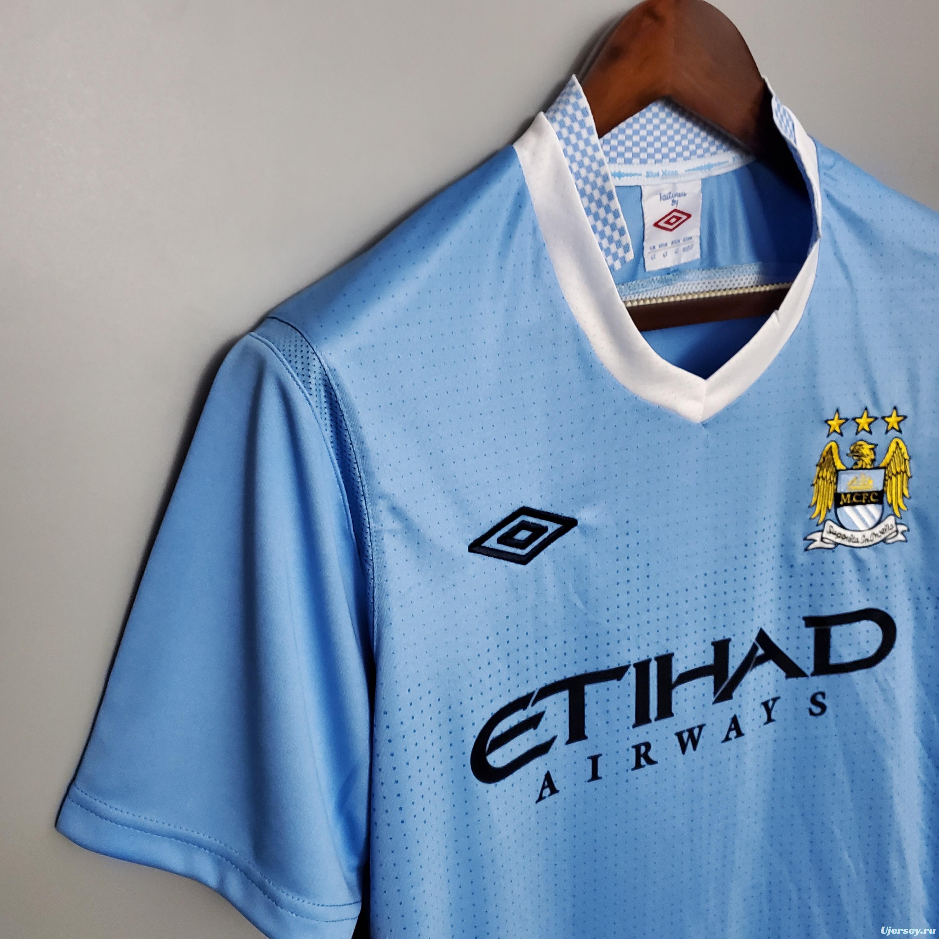 Retro Manchester City 11/12 home Soccer Jersey