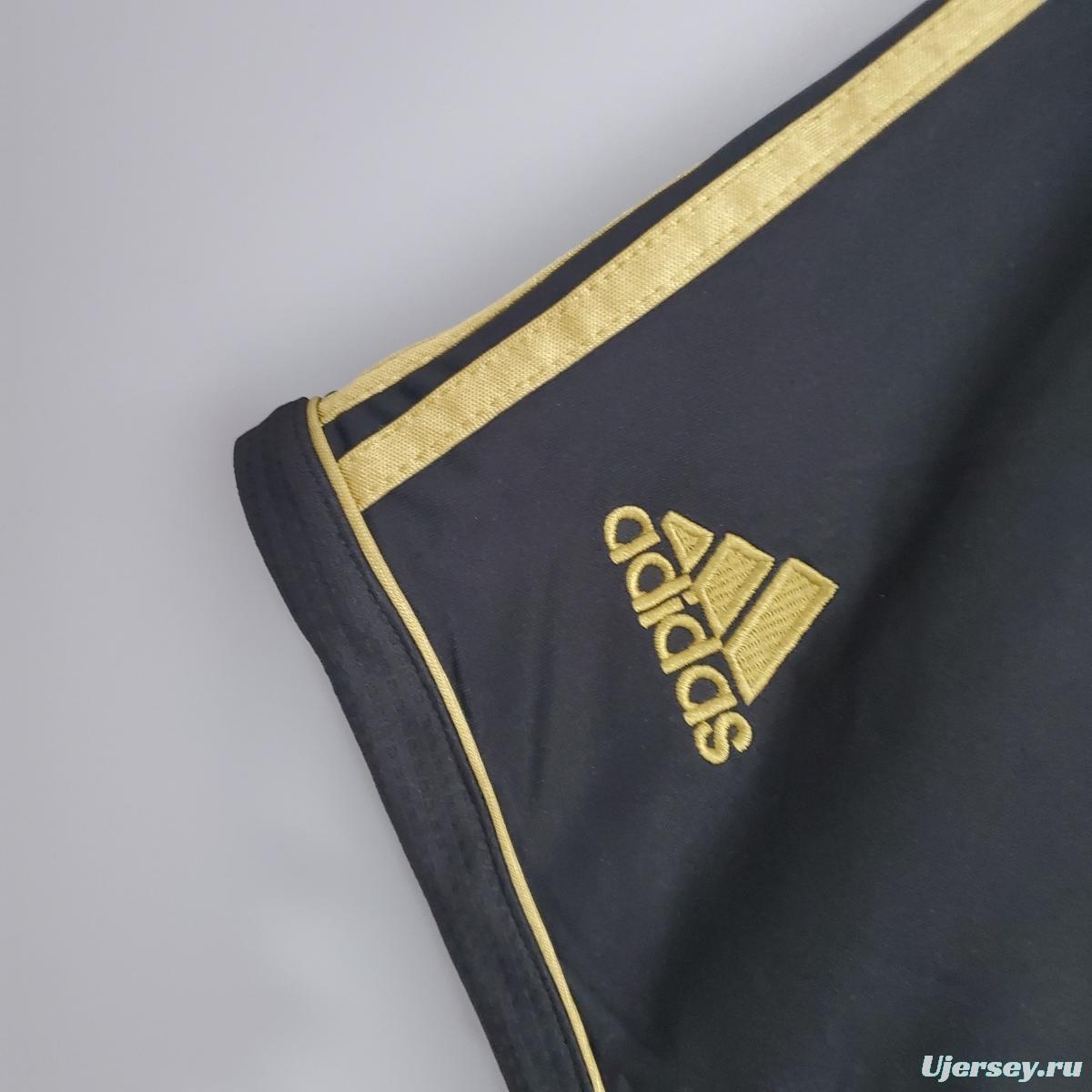 Retro shorts Real Madrid 11/12 away black Soccer Jersey