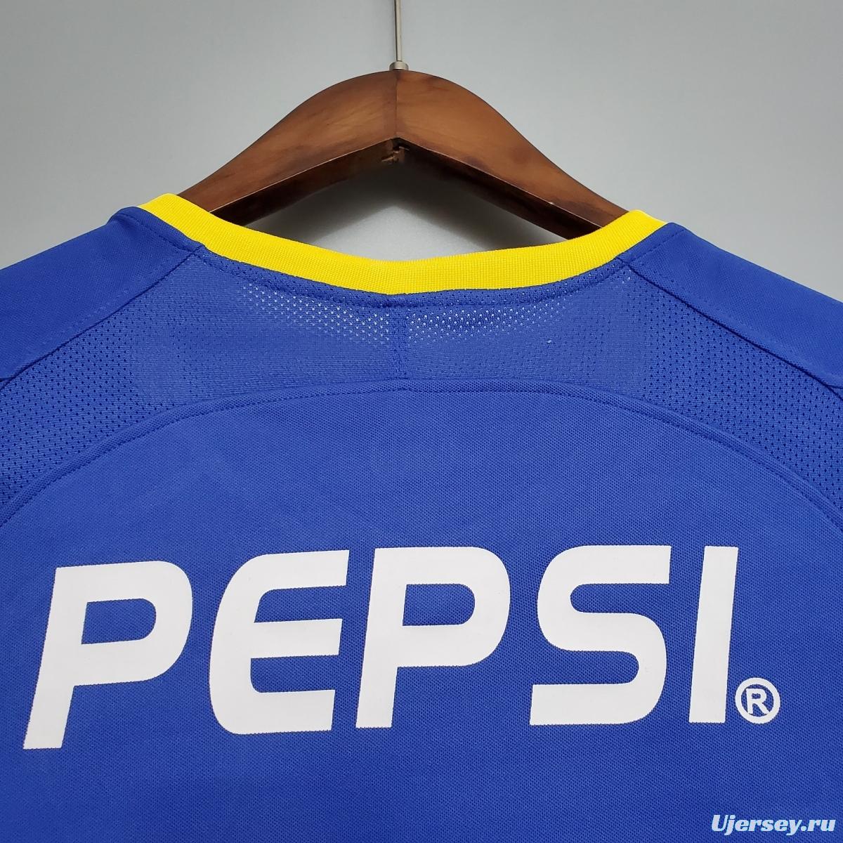 Retro Long Sleeve Boca Juniors 03/04 home Soccer Jersey