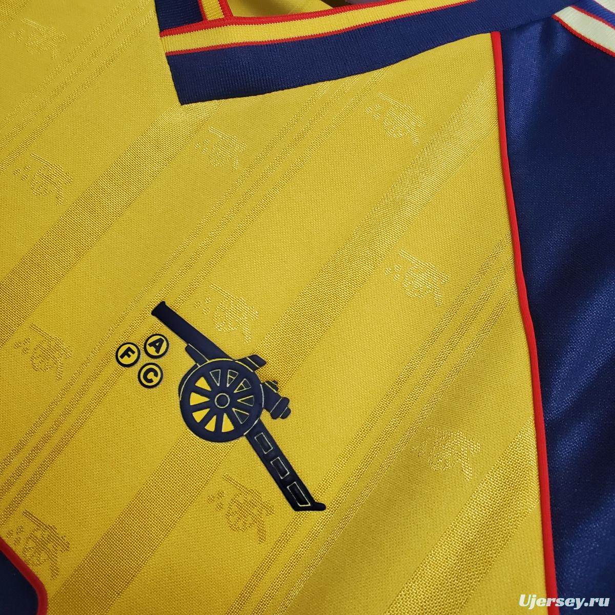 Retro 88/89 Arsenal AWAY Soccer Jersey