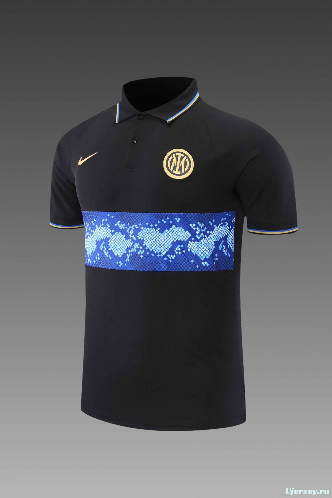 Inter Milan POLO kit black and blue pattern(not supported to be sold separately)