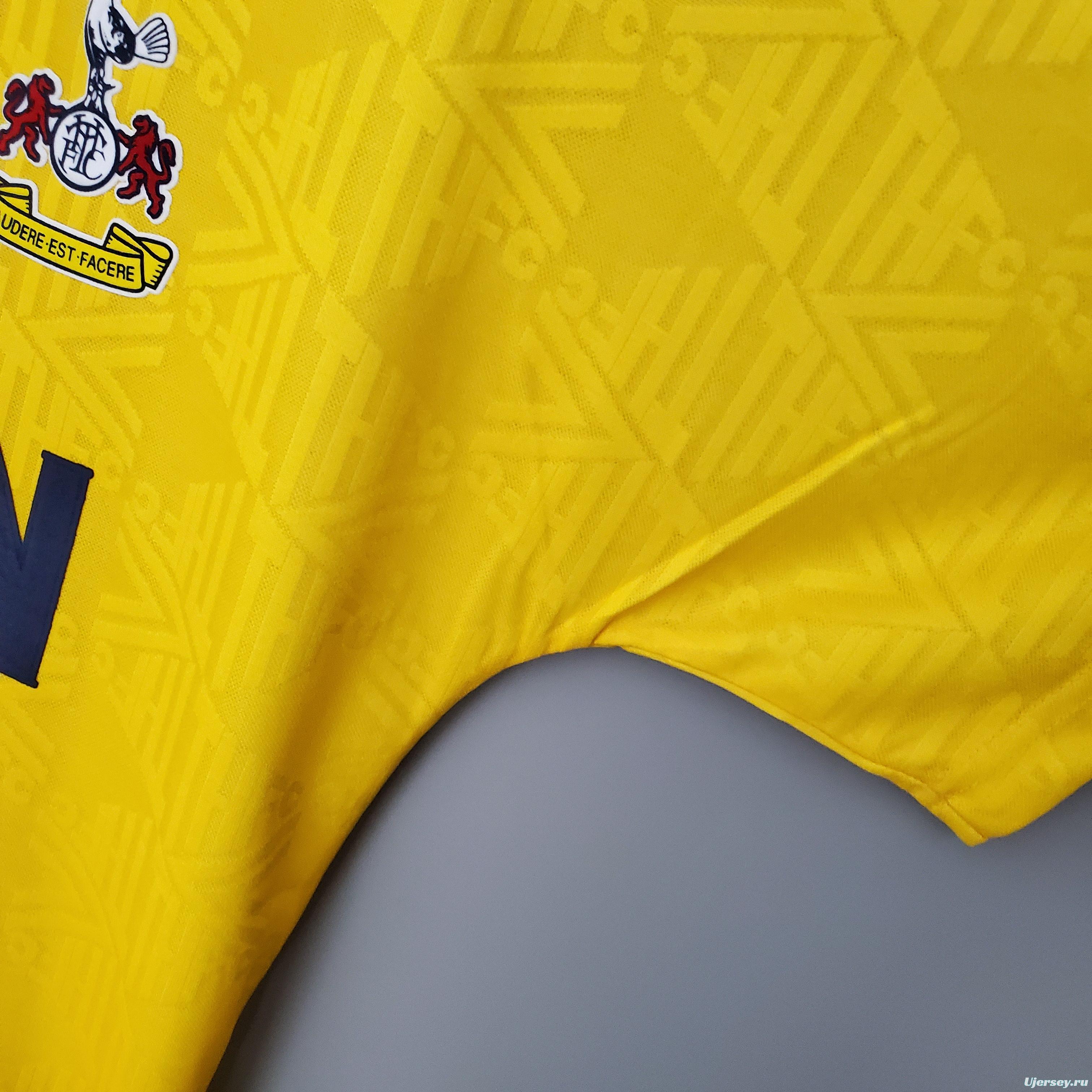 Retro Tottenham 92/94 Away Yellow Soccer Jersey