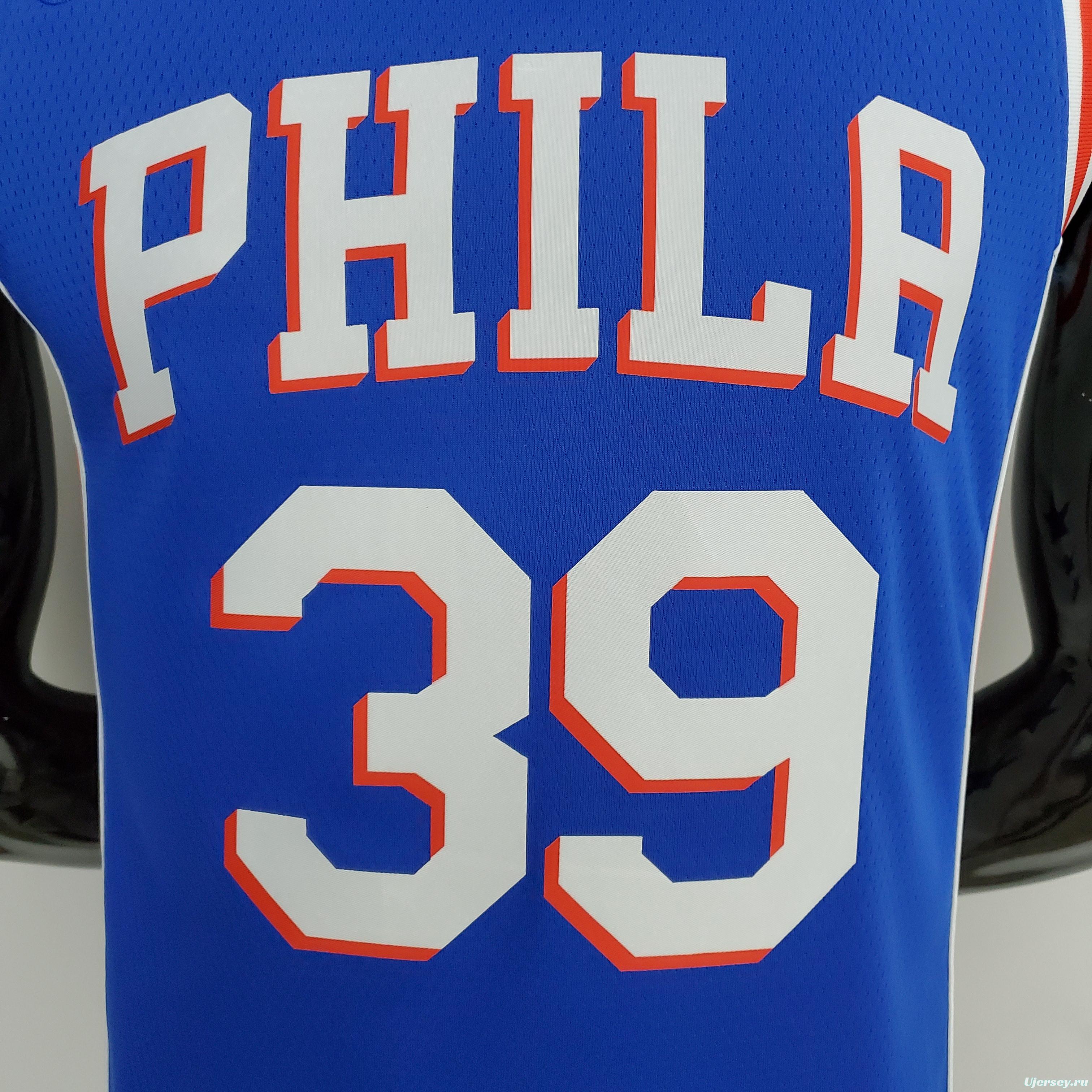 75th Anniversary Philadelphia 76ers HOWARD#39 Blue NBA Jersey