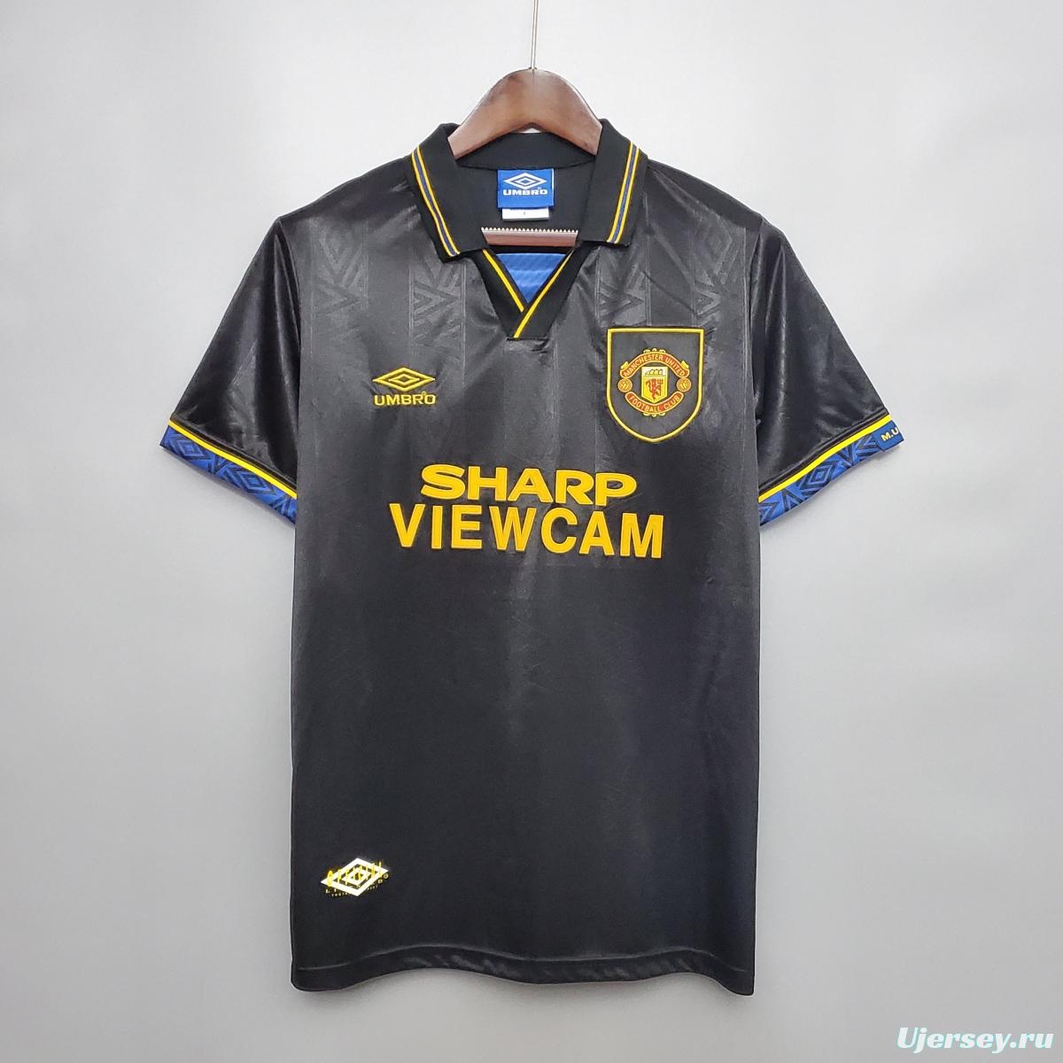 Retro 93/95 Manchester United away Soccer Jersey