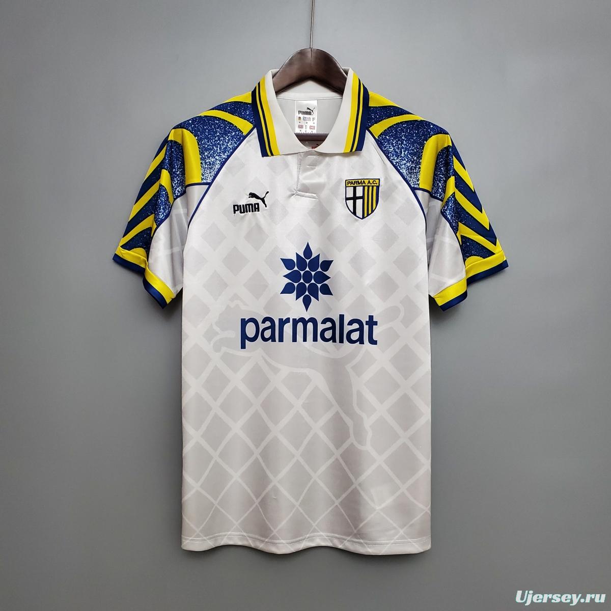 Retro Parma 95/97 White Soccer Jersey