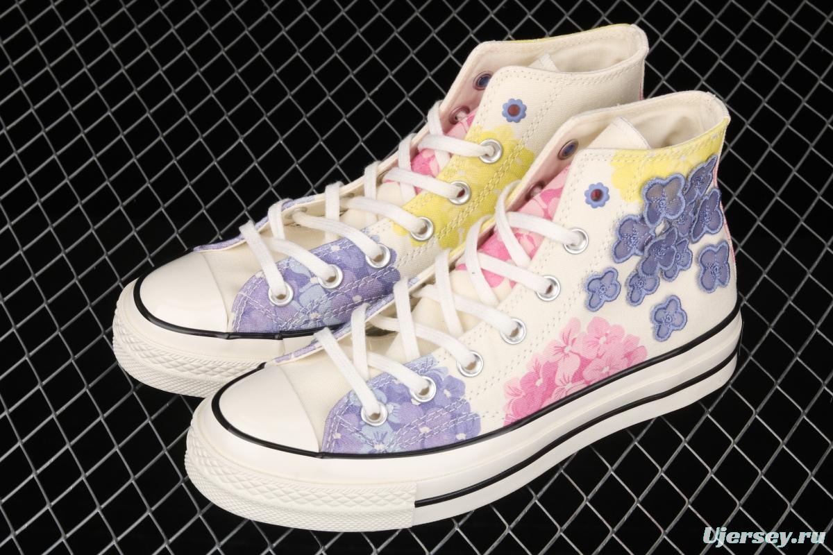 Converse 1970S Flower Series High Top Leisure Board shoes 570580C