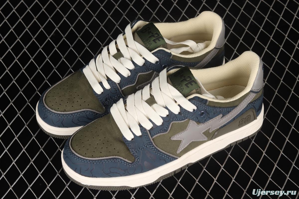 Human MAdidase Bape Sta Sk8 To Nigo trend godfather Nigo brand ape head classic skateboard shoes 1H80291019
