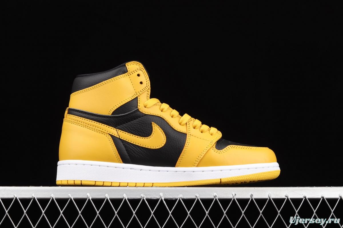 Air Jordan 1 High OG Pollen black and yellow 555088-701