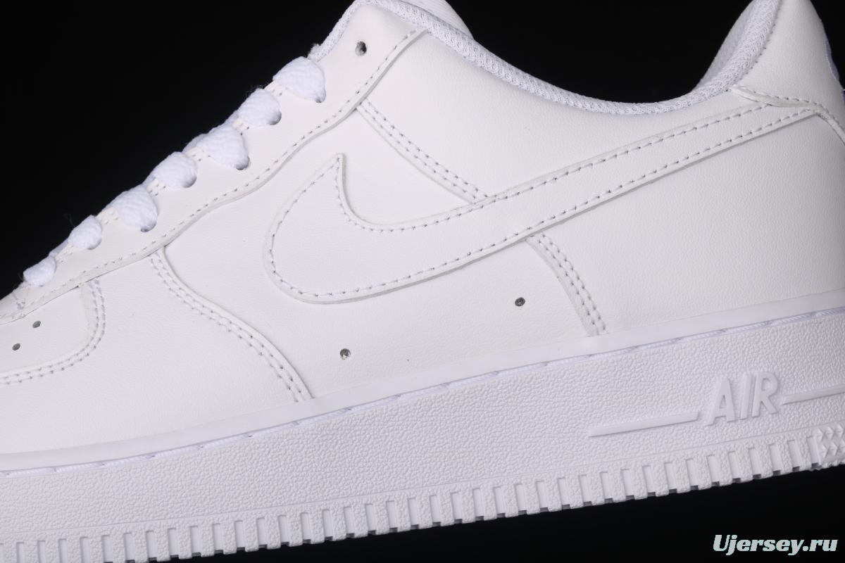 21NIKE Air Force 1x07 all-white low-top leisure sports shoes 315122-111,