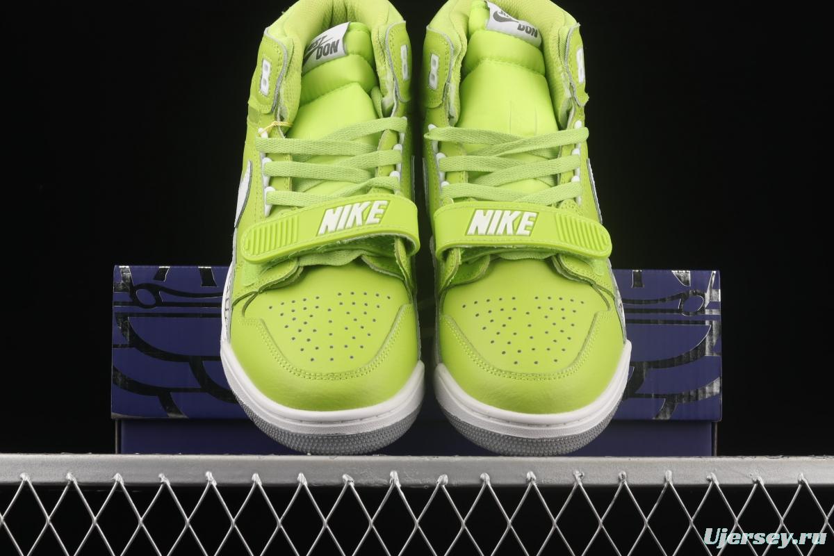 Jordan Legacy 312 apple green color Velcro three-in-one board shoes AQ4160-301