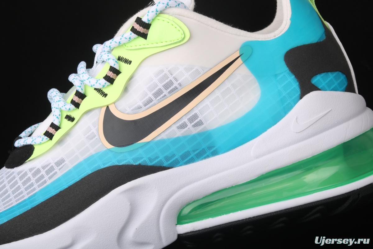 NIKE Air Max 270React new high-frequency mesh hollowing out function half-palm air cushion running shoes CT1265-300