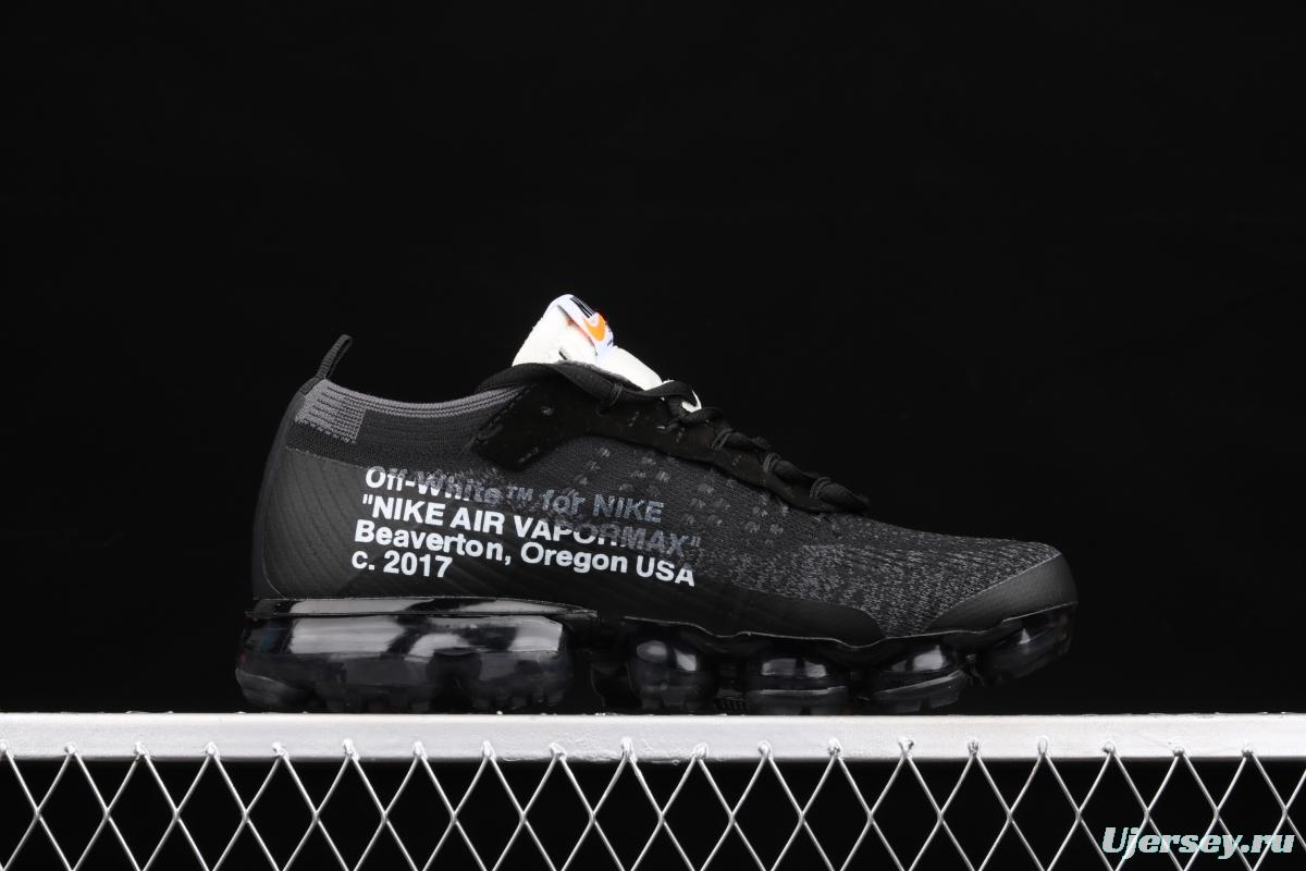 OFF-White x NIKE Vapor Max steam cushion jogging shoes AA3831-001