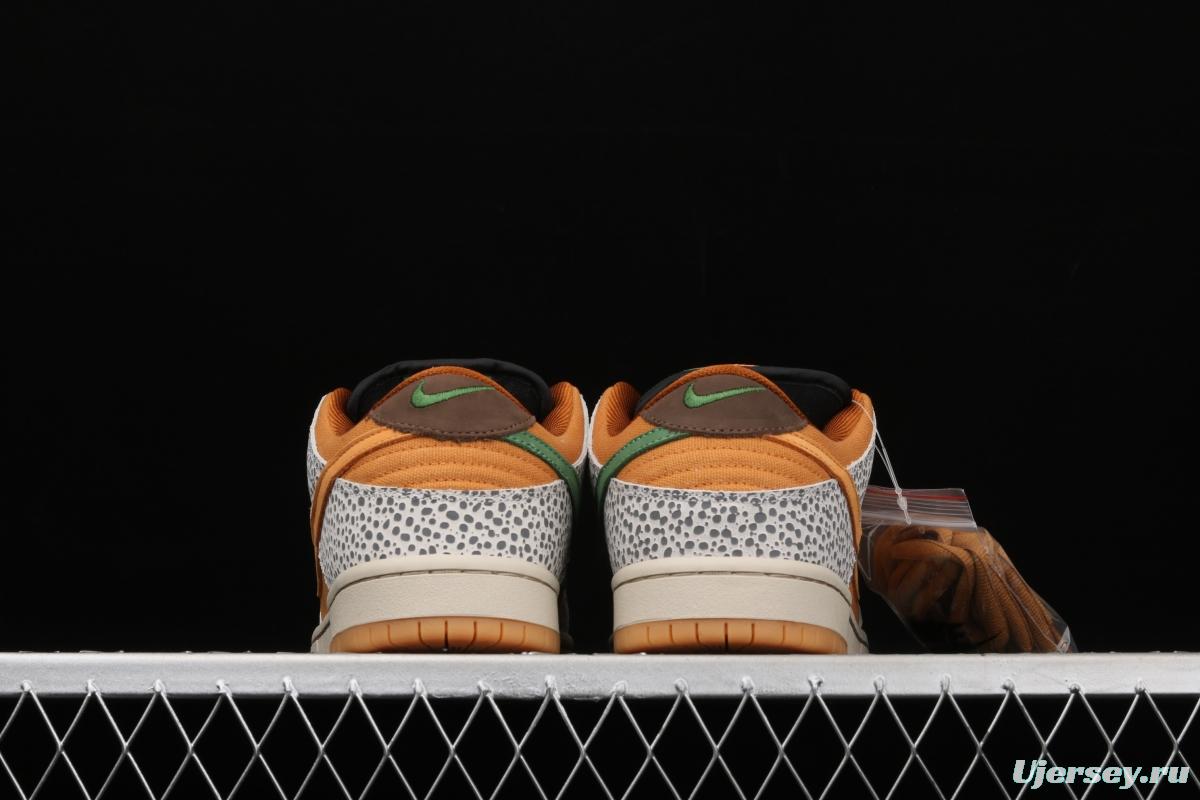 NIKE SB DUNK Low Safari grouper burst crack mandarin duck hook casual board shoes CD2563-002