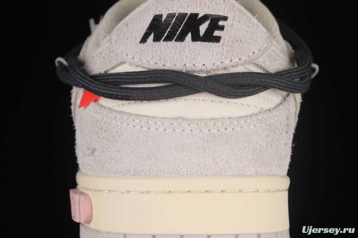 OFF-White x NIKE DUNK Low OW SB buckle rebound fashion casual board shoes DJ0950-115