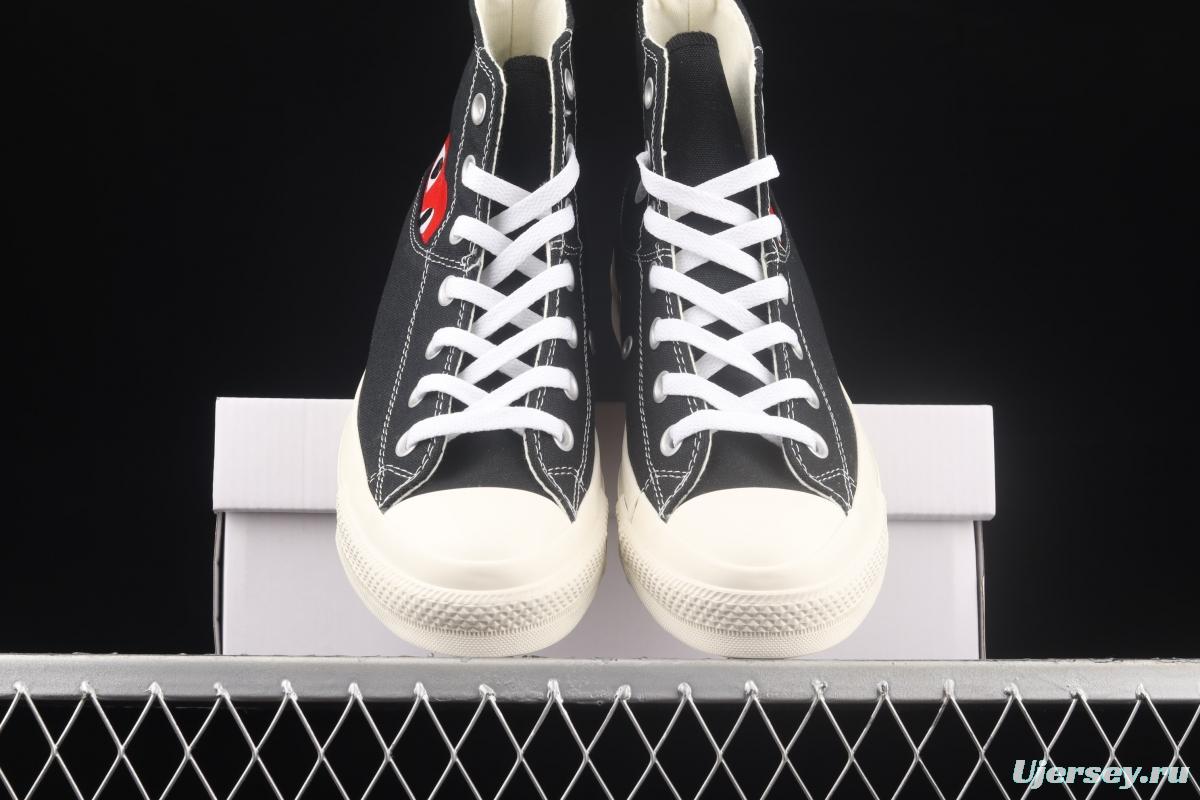 Converse All Star x CDG 2021 Sichuan Jiubao Ling co-named 1CL876 high-top casual board shoes.