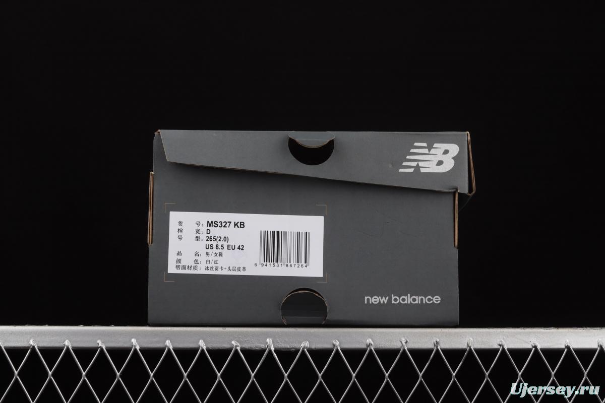 New Balance MS327 series breathable embossed retro leisure sports jogging shoes MS327KB