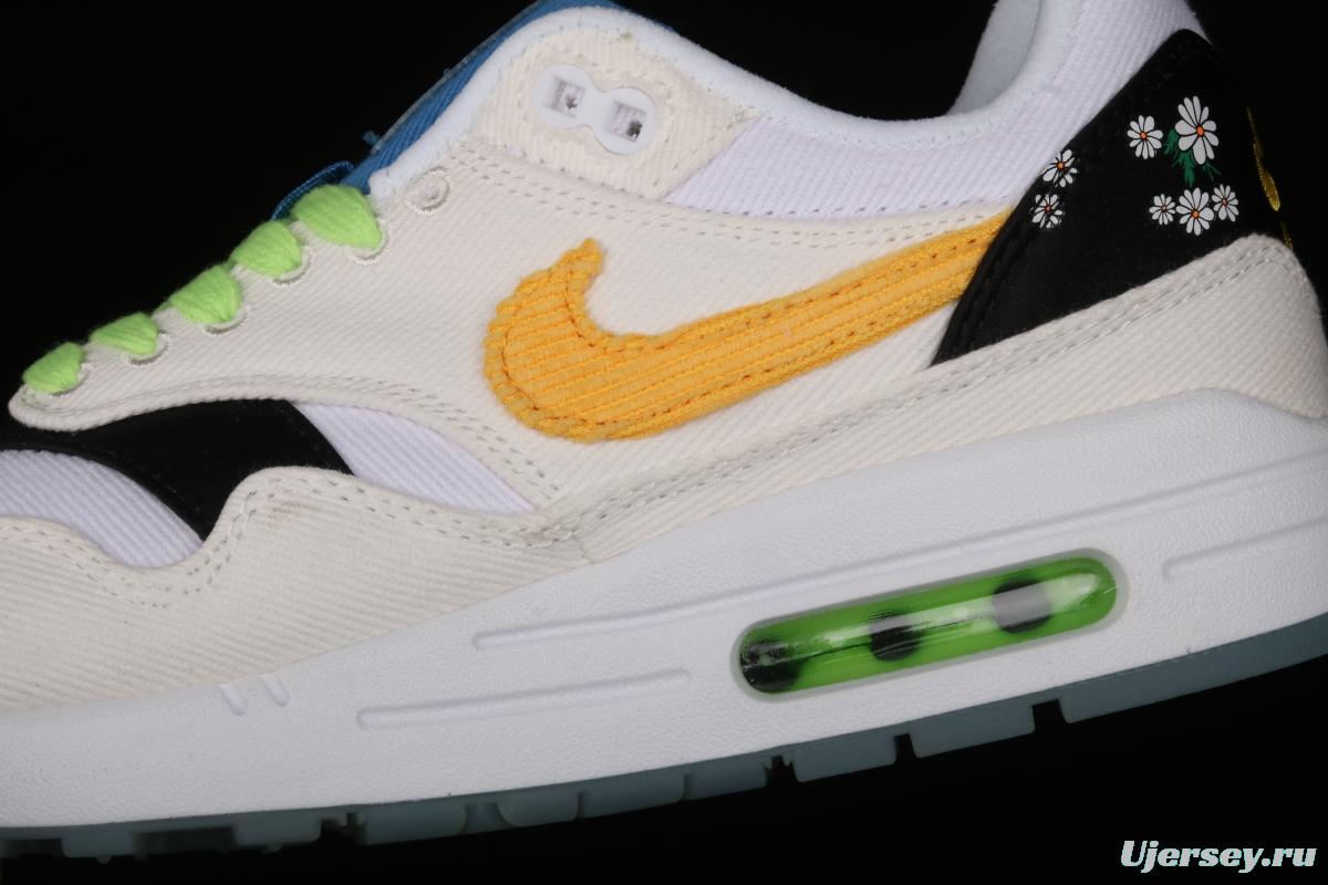 NIKE Air Max 1 Daisy Pack daisy half-palm air cushion retro running shoes CW6031-100