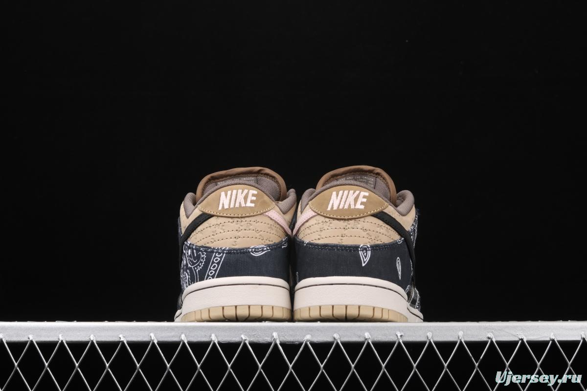 Travis Scott × SB DUNK joint name board shoes cashew fruit CT5053-001