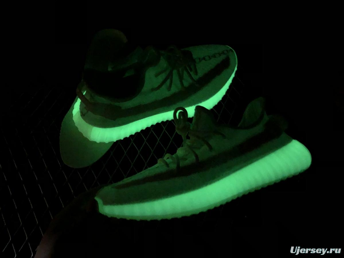 Adidas Yeezy 350 Boost V2 Gid EH5360 Darth Coconut 350 second generation luminous green color matching