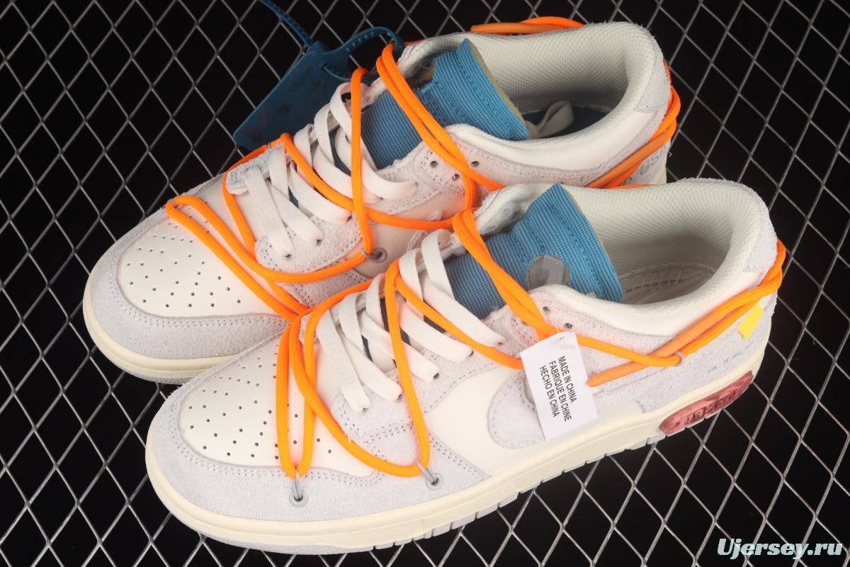 OFF-White x NIKE DUNK Low OW SB buckle rebound fashion casual board shoes DJ0950-119