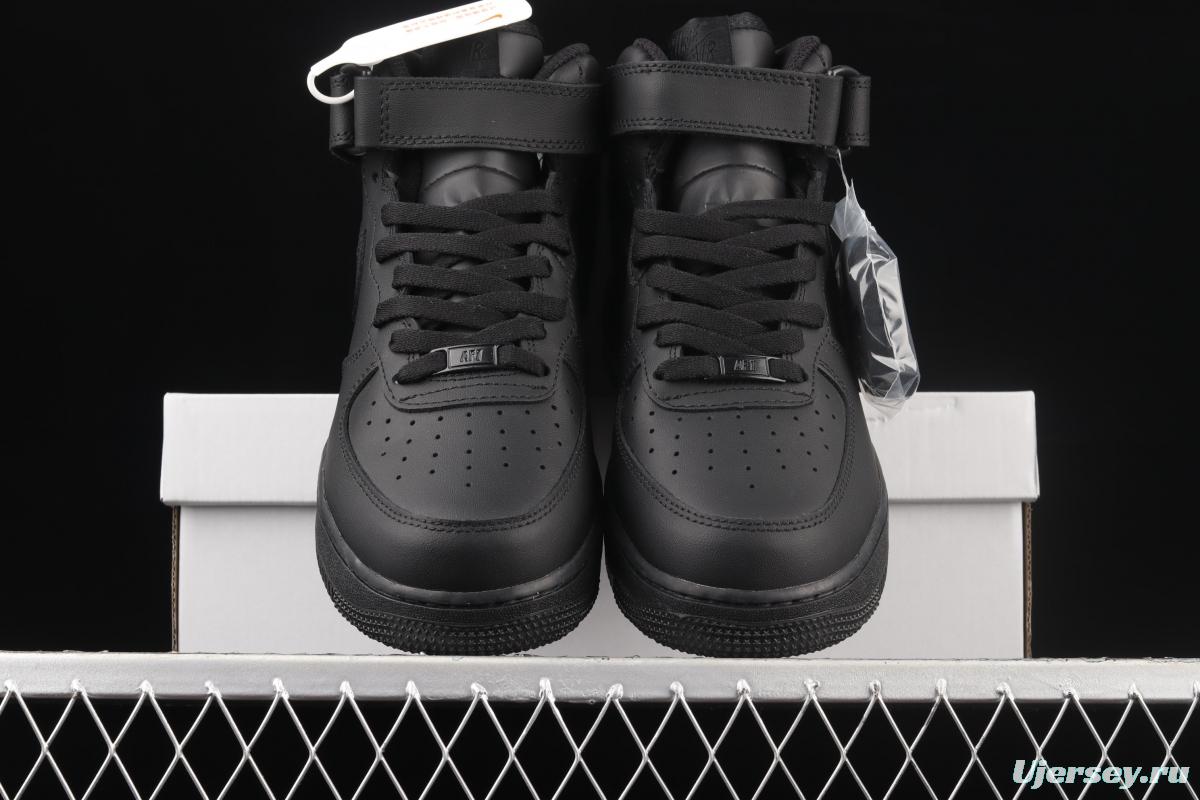 NIKE Air Force 1y07 Low Zhongbang all-black casual board shoes CW2289-001
