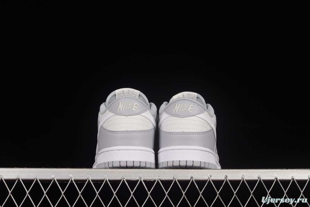 NIKE DUNK Low Retro Retro White Grey SB Buckle Breaking Backboard Fashion Casual Sneakers DJ6188-001