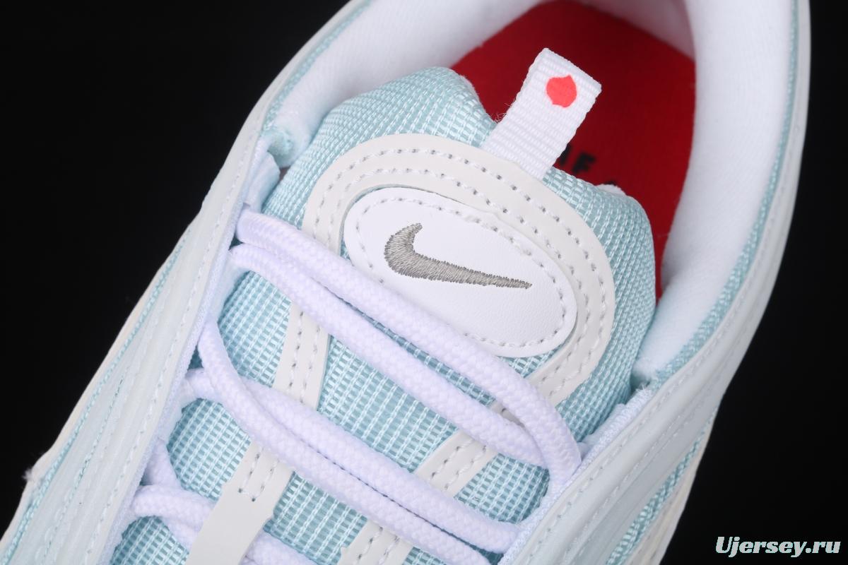 Mschf x Inri Air Max 97 Jesus Shoes holy water white ice blue gray black bullet running shoes
