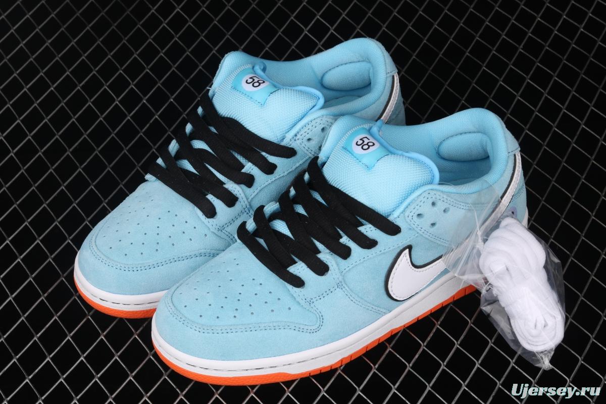 WE CLUB 58 x NIKE SB DUNK Low Pro Club 58 Gulf Slam Dunk Series low side leisure sports skateboard shoes BQ6817-401