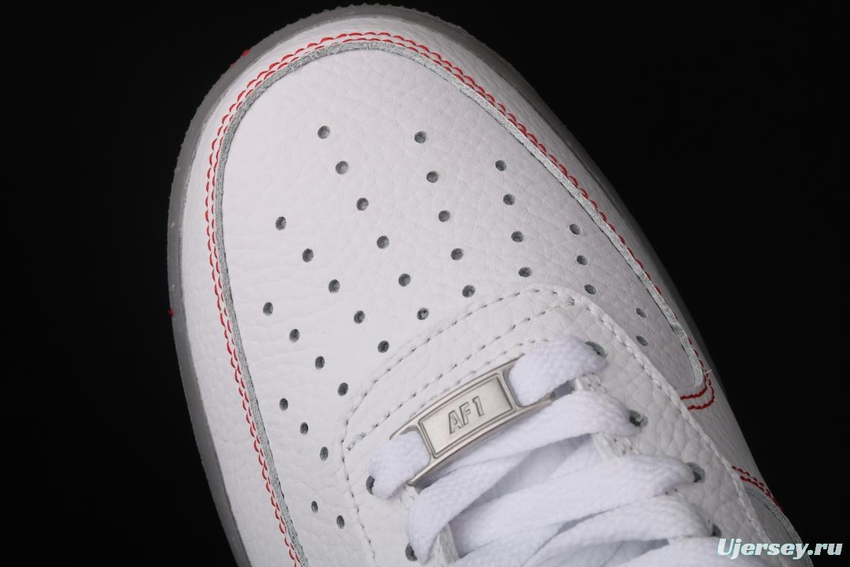 NIKE Air Force 11607 liquid silver 3M reflective low-top casual board shoes CK5433-200