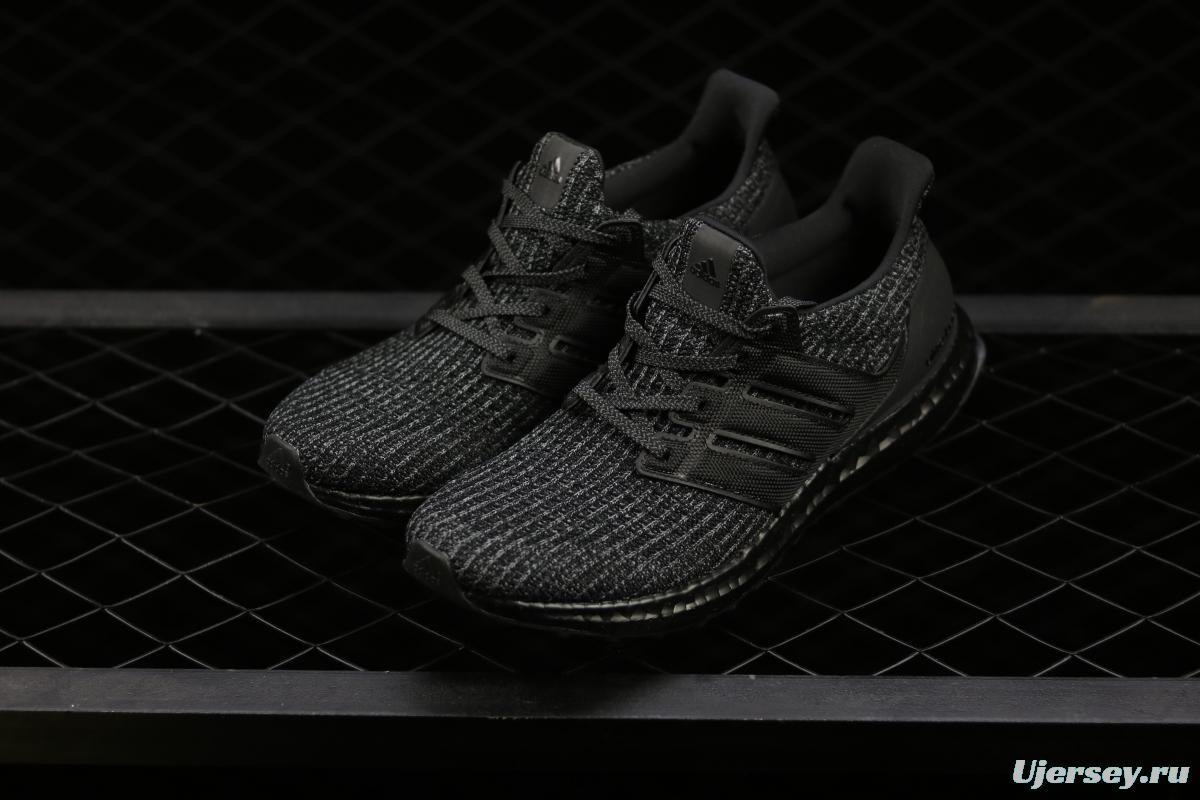 Adidas Ultra Boost 4.0BB6171 fourth generation knitted striped gray-black UB