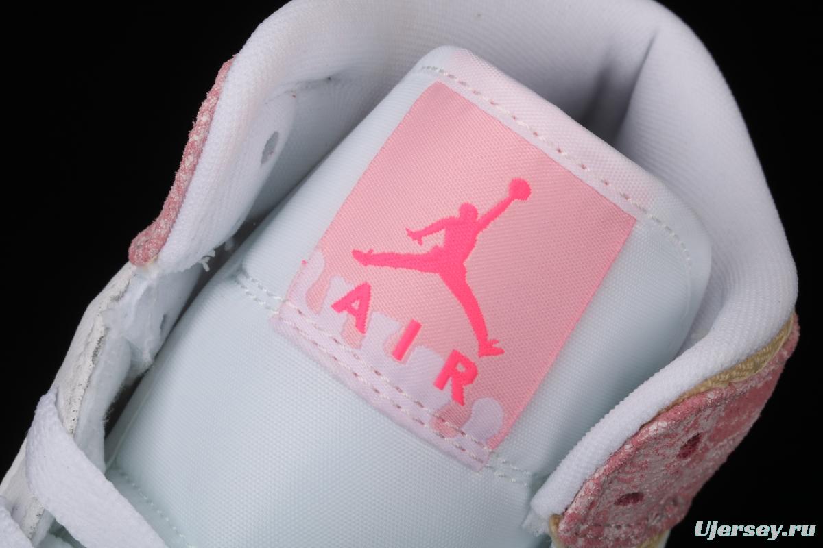 Air Jordan 1 Mid GS Ice Cream Bang Basketball shoes DD1666