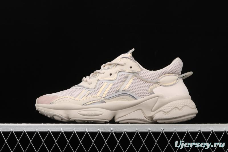 Adidas Originals Ozweego W FV9655 Darth clover retro 3M reflective breathable running shoes