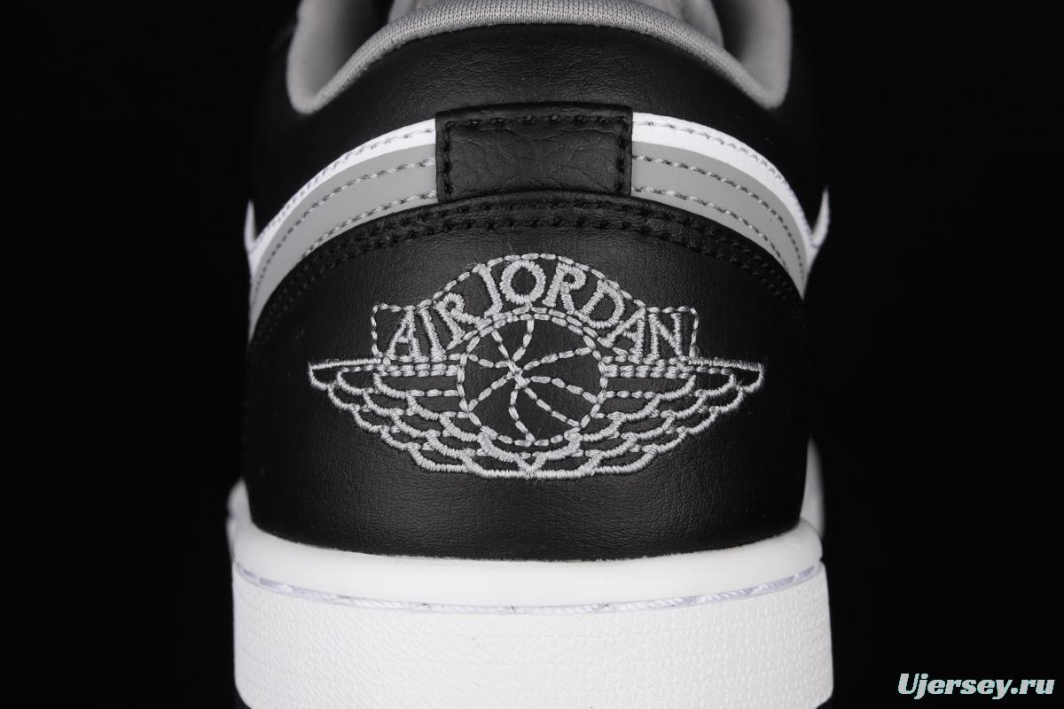 Air Jordan 1 Low black, white, gray, low-top cultural leisure sports shoes 553558-040