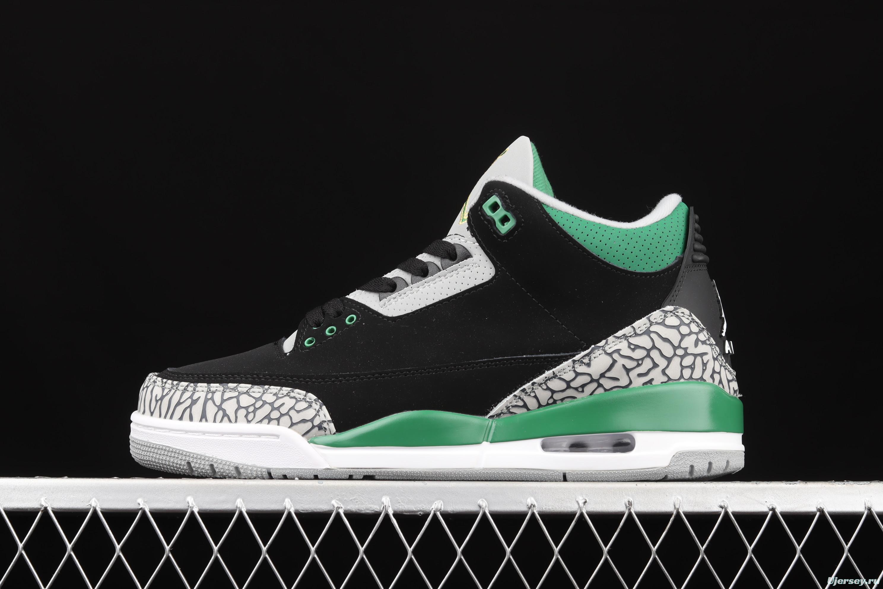 Air Jordan 3 Retro Racer Blue AJ3 Joe 3 black and green CT8532-030