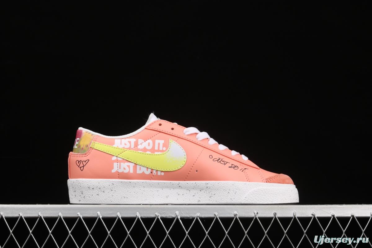 Nike Blazer Low Trail Blazers pink graffiti low-top casual board shoes DJ4281-641