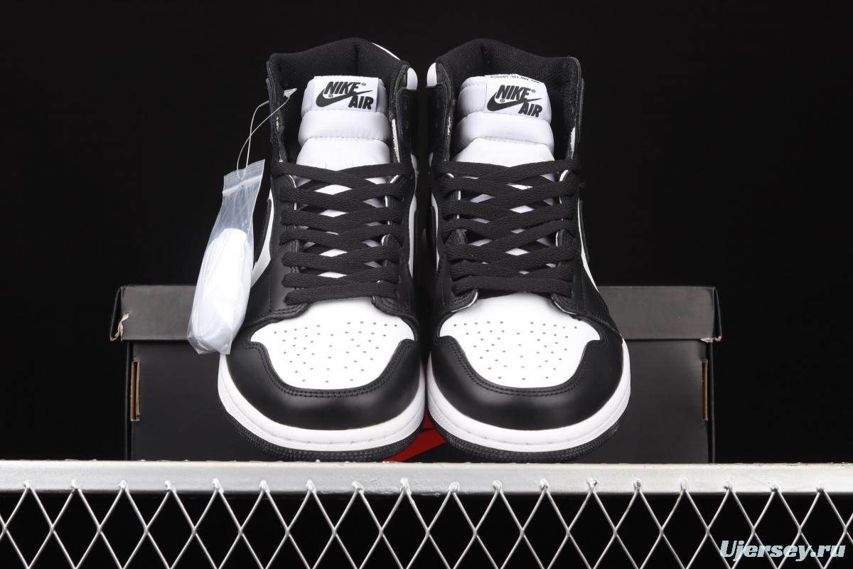 Air Jordan 1 High high band white and black 555088-010