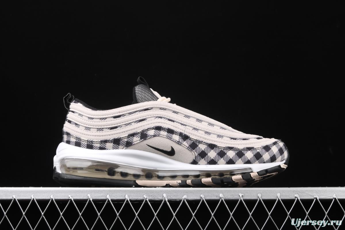 NIKE Air Max 97 Premium checkerboard retro bullet trend air cushion casual running shoes 312834-201