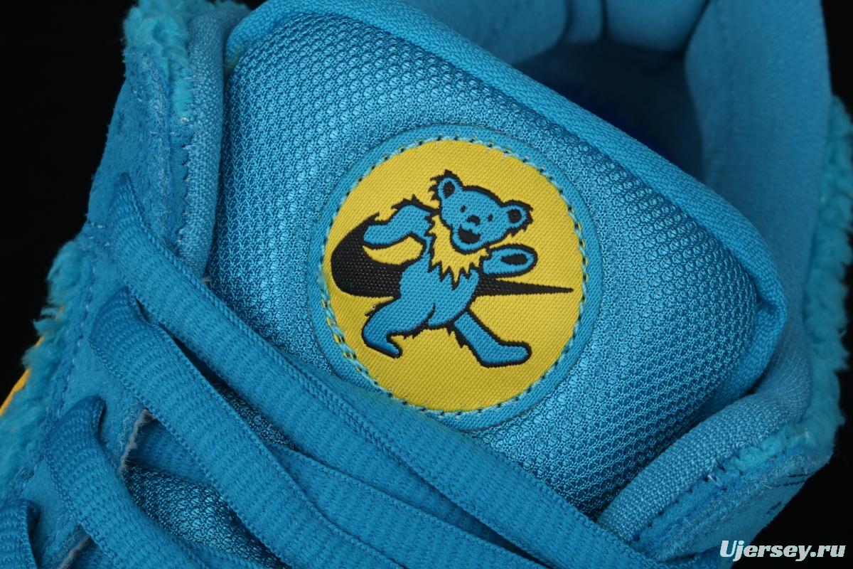 Grateful DeAdidas x NIKE SB DUNK Low Yellow Bear joint style blue and yellow bear sports skateboard shoes CJ5378-400