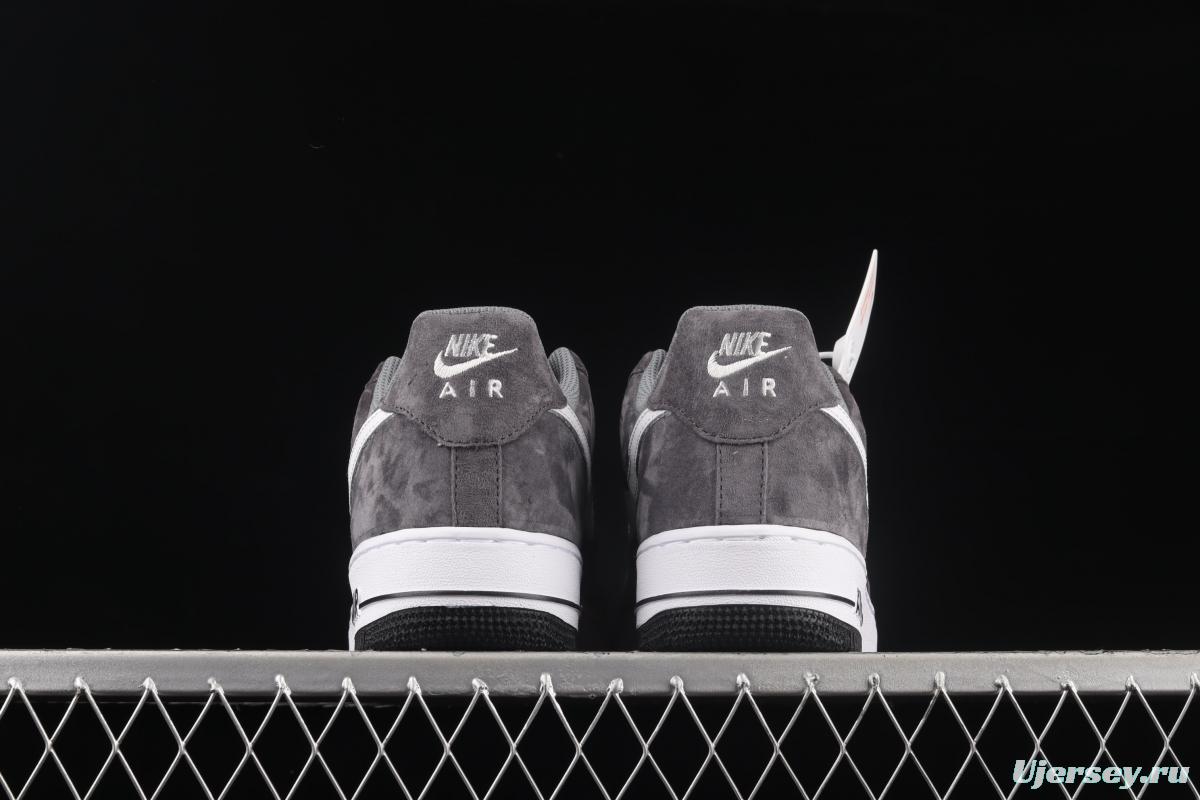 NIKE Air Force 1' 07 Low dark gray suede color matching low-top casual board shoes NT9966-336