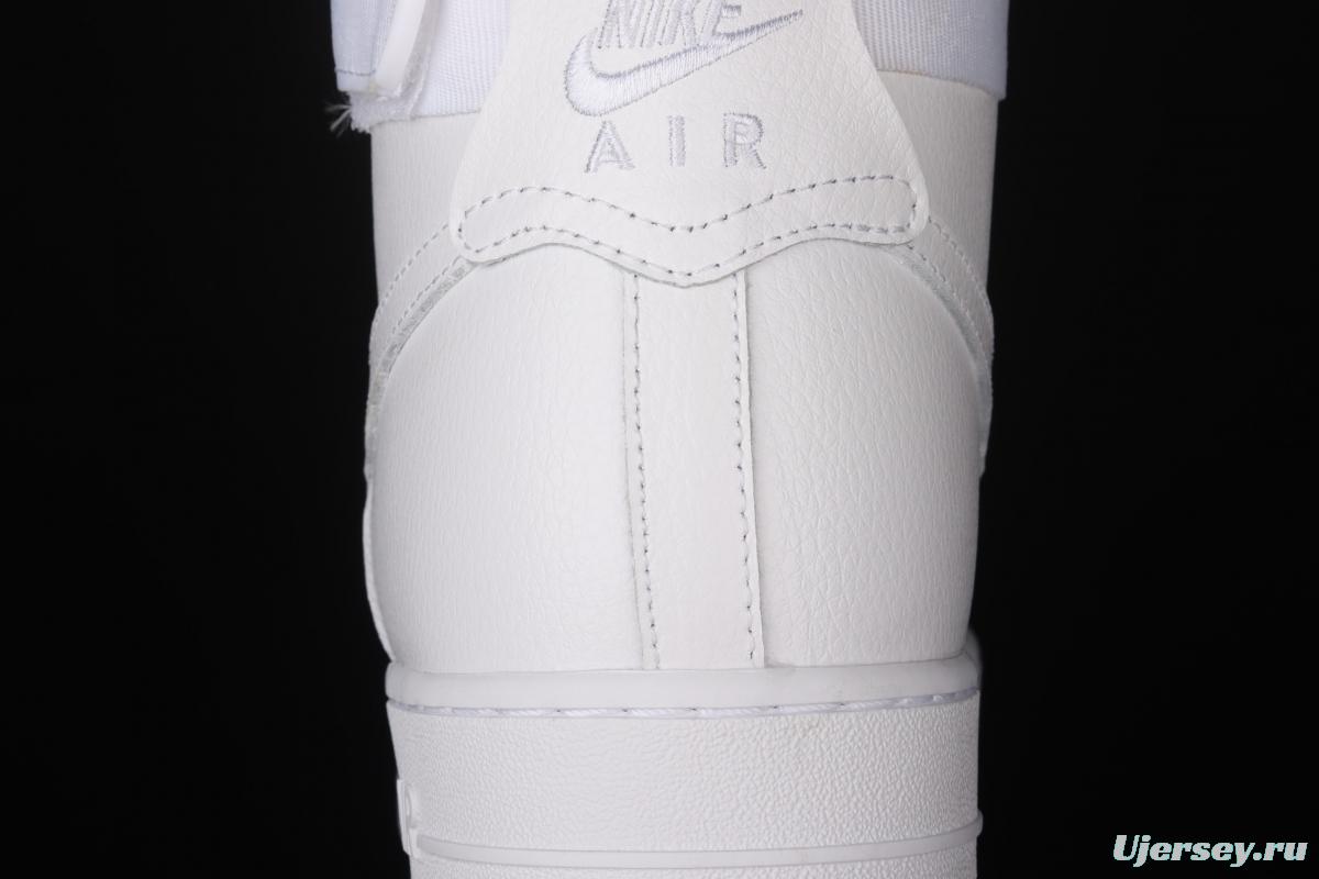 NIKE Air Force 1 High'07 classic all-white high-top casual board shoes 315121-115