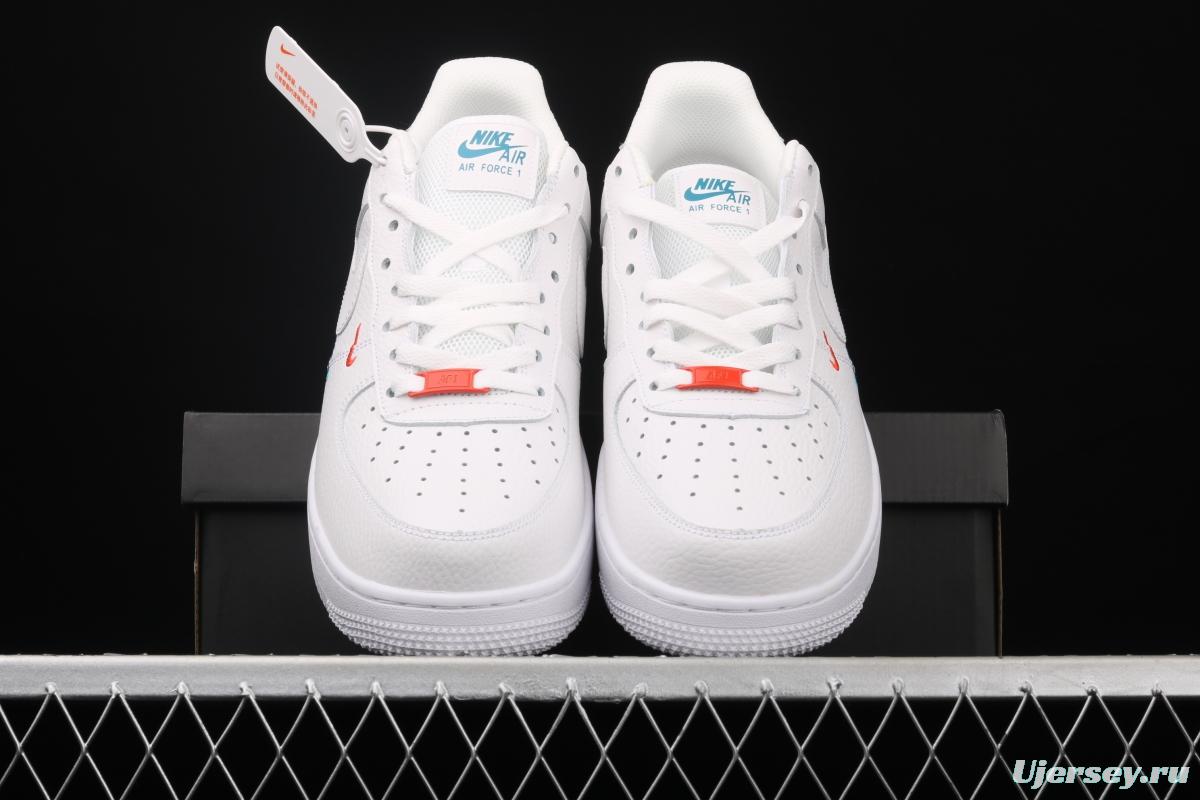 NIKE Air Force 1'07 Low cross-label small hook litchi pattern low-top casual board shoes CT1989-101