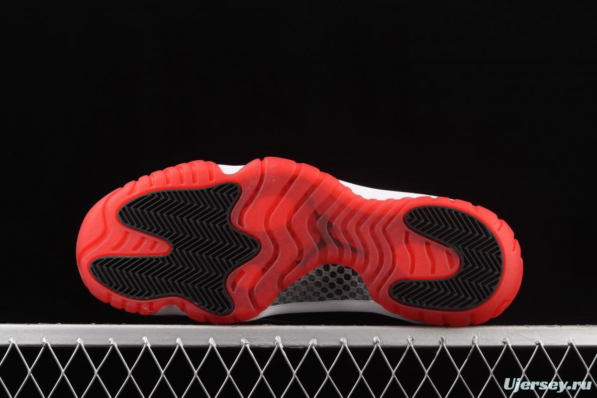 Air Jordan 11 Retro Low 11 low-grade lacquer leather black and red head layer true carbon AV2187-160