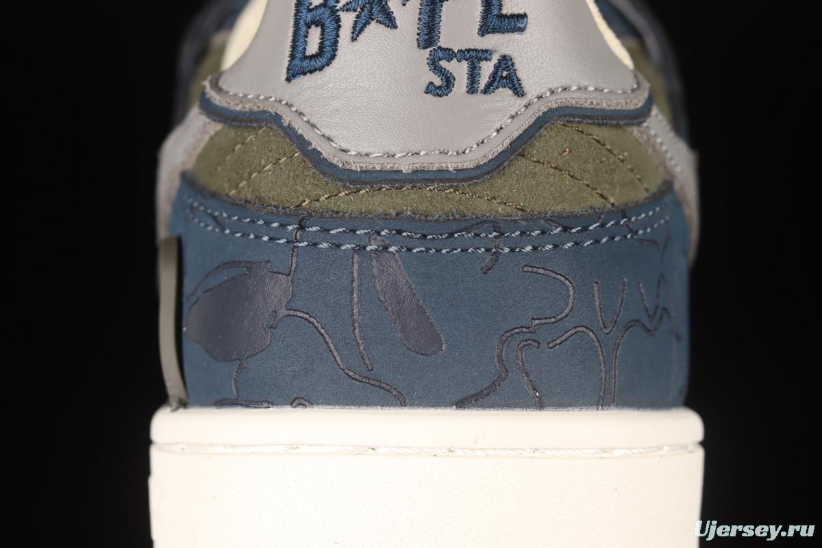 Human MAdidase Bape Sta Sk8 To Nigo trend godfather Nigo brand ape head classic skateboard shoes 1H80291019