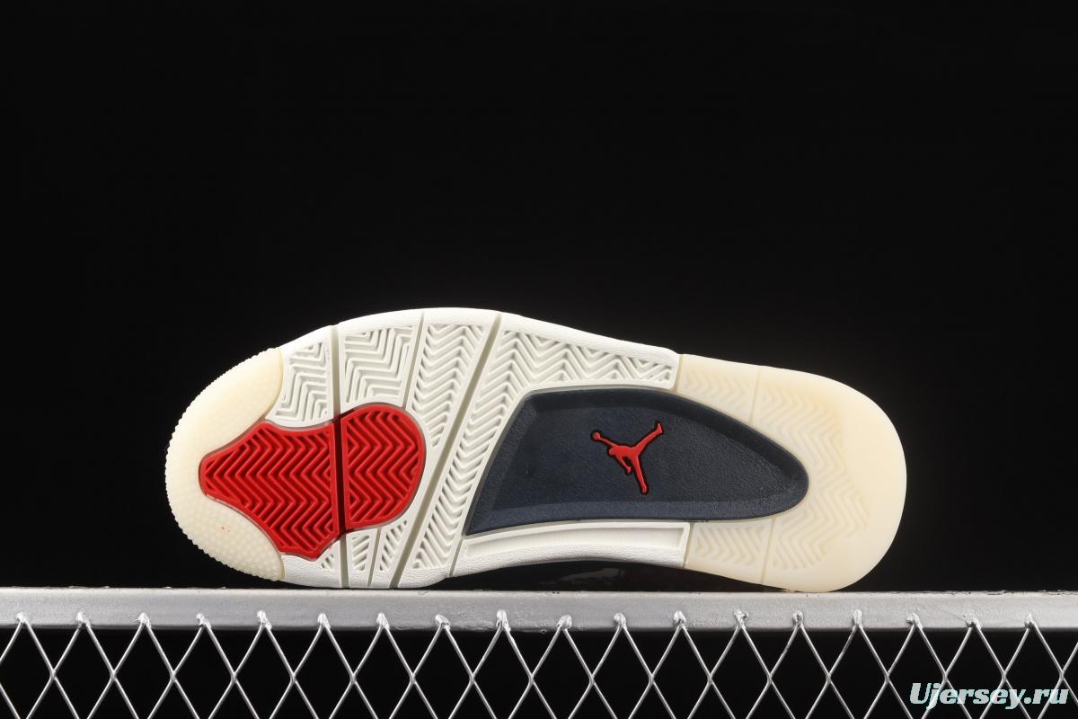 Air Jordan 4 SE Sashiko embroidered theme basketball shoes CW0898-400