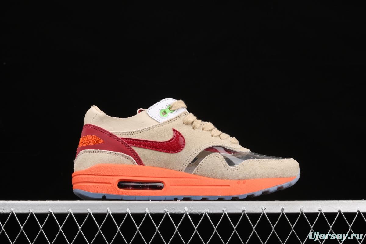 Clot x NIKE Air Max 1 Kiss of Death joint style retro casual running shoes DD1870-100